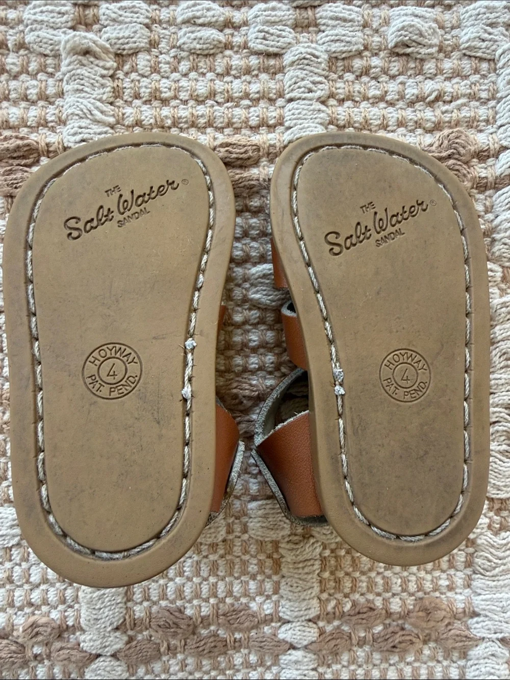 Salt-Water Toddler Brown Leather Strappy Sandals 4